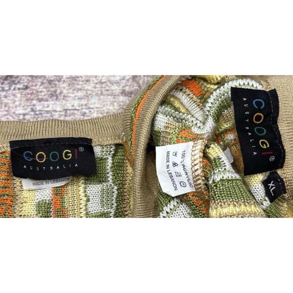 VTG Coogi Sweater Set Womens Small Vest Pants 3D Knit Acrylic Bundle 90s - Picture 2 of 15
